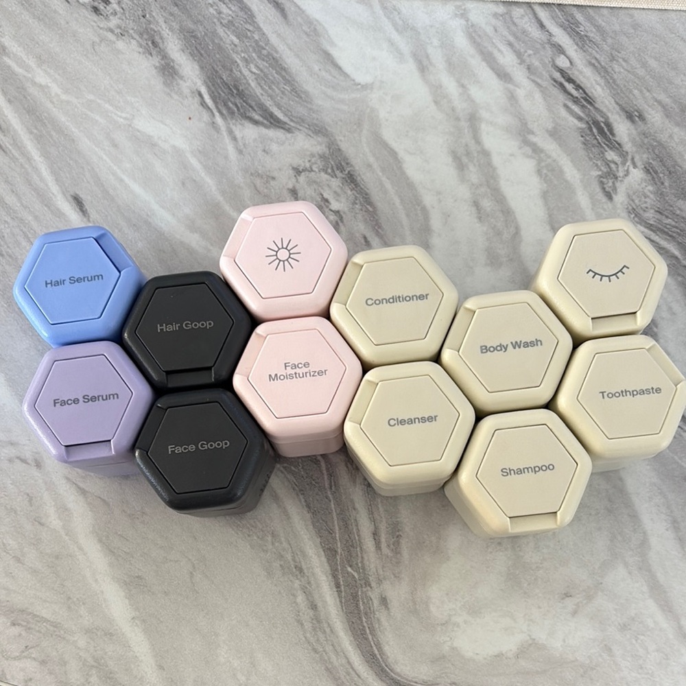 Cadence Hexagonal Travel Containers Set